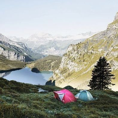 Camper by the water